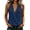 Navy, variant on Women's Deep V Neck Wrap Tank Top, Cross Front Sleeveless Blouse, Casual Loose Boho Beach Summer Flowy Cami Vest for Vacation, Resort Travel and Layering White S