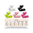 thumbnail image 4 of Gustave Platform Slide Sandals for Women Square Open Toe Wedge Slippers Fashion Comfortable Summer Beach Casual Slip On Shoes, Women 9-10, Rose Red, 4 of 8