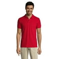 thumbnail image 2 of SOLs Mens Prime Pique Plain Short Sleeve Polo Shirt, 2 of 5