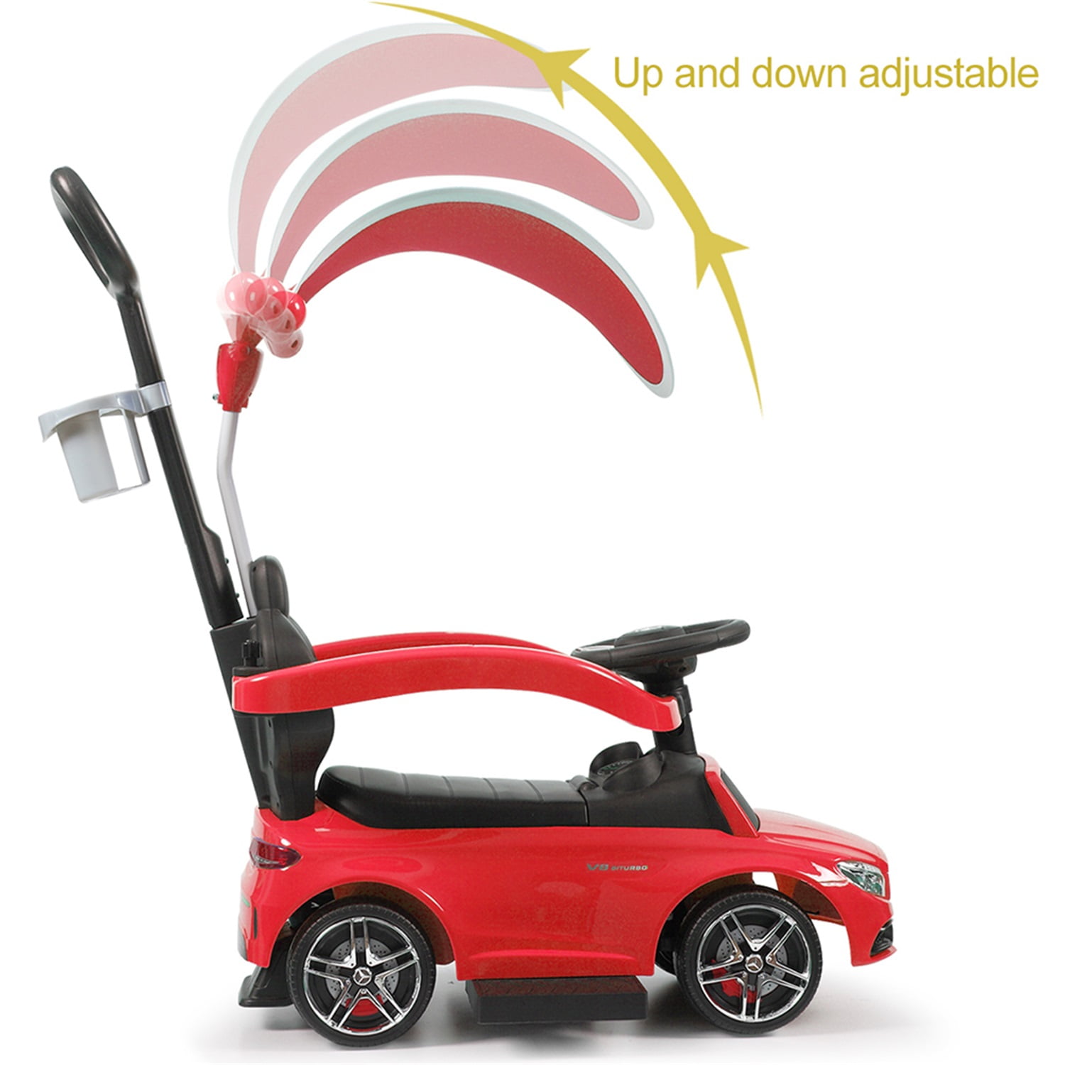 CIPACHO Kids Ride On Push Car, 3 in 1 Convertible Baby Toddler Stroller, Kids Vehicles Toy for Children Boys and Girls, Red CIPACHO Kids Ride On Push Car, 3 in 1 Convertible Baby Toddler Stroller, Kids Vehicles Toy for Children Boys and Girls, Red