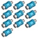 thumbnail image 1 of 10 piezas de regulador de válvula de Aluminio yuxing Interruptor de flujo de aire manual 1/4 de pulgada Azul y plata, 1 of 1