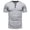Gray, variant on ZCFZJW Mens Pola Shirts Trendy Summer Short Sleeve Casual V Neck Solid Color Pullover T-Shirts Regular Fit Comfy Tshirt Tops Wine XL