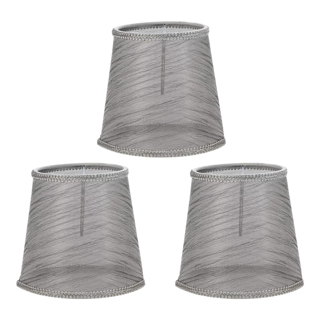 Toystoory Juego de 3 pantallas de lámpara gris, pantalla de tela de gasa transparente para iluminación de suelo de Iluminación novedosa Gris Toystoory HA003677-04