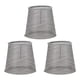 thumbnail image 3 of Bewildely Juego de 3 pantallas de lámpara gris, pantalla de tela de gasa transparente para iluminación de suelo de Iluminación novedosa Gris Bewildely HA003677-04, 3 of 6