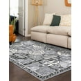 thumbnail image 7 of Unique Loom La Jolla Collection Area Rug - Cathedral (7' 10" x 11' Rectangle Gray/Black), 7 of 7