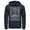 Navy Blue, variant on Men's Batman Ugly Christmas Joker Pull Over Hoodie Navy Blue 2X Large