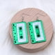 thumbnail image 1 of Pendientes geométricos con costura acrílica de cinta de 9 colores, pendientes sencillos de personalidad a la moda, pendientes para mujer, 1 of 4