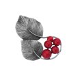 thumbnail image 4 of OFFIGAM Scarf Brooch Leaf Shape Brooch Jeweled Alloy Accessory 1Pack for Women Parties, 4 of 6