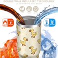 thumbnail image 3 of 30 Oz Tumbler Yellow Cartoon Duck Tumbler with Lid and Straw, Birthday Gift Cup for Friend Women Men Coffee Travel Mug Thanksgiving Day Halloween Christmas Gift Water Bottle, 3 of 7