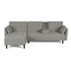 thumbnail image 4 of Sala Modular Sofá Cama Reversible De Velvet Gris Claro Beehive Memory Foam Modelo Annara, 4 of 9