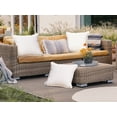 thumbnail image 6 of Covermates Throw Pillow - Weather Resistant, Full Side Zipper, LuxeGuard Collection, Ivory, 6 of 7