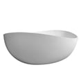 thumbnail image 4 of JERFIT 63" Freestanding Bathtub, Matte White Stone Resin Soaking Tub for Modern Bathroom, Luxurious Ergonomic Design, 4 of 10