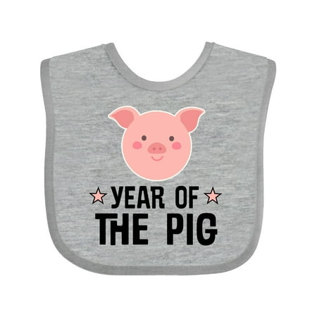 

Inktastic Year of the Pig New Years Gift Baby Boy or Baby Girl Bib
