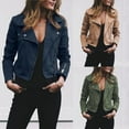 thumbnail image 2 of Damen Motorrad Jacken Reiverschluss Motard Freizeit Manteau Vol Oberteile, 2 of 4