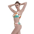 thumbnail image 3 of Kdxio Fall Pumpkins for Womens High Waisted Bikini Top Sports Style Two Piece Bathing Suits, 3 of 5
