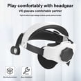 thumbnail image 2 of VR Headset Correa para la cabeza Antideslizante PP Plástico Diseño ergonómico Diadema ajustable Reemplazo de piezas Reemplazo para Oculus Quest 2 kenally EL005214-00B, 2 of 2