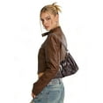 thumbnail image 5 of Gustave PU Leather Shoulder Bag for Women Y2K Top Handle Handbag Purse Trendy Underarm Hobo Clutch Bags - Brown, 5 of 9