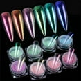 thumbnail image 2 of Magik Glitter Holographic Mirror Nail Art Powder Ultra-thin Aurora Mermaid Pigment, 2 of 7