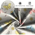 thumbnail image 6 of 36x72 Inch Farmhouse Brilliant Fabric Shower Curtain Colorful Butterfly Floral Polyester Bath Curtain Rustic Vibrant Color Stall Shower Curtains for Kids Bathroom Decor Waterproof with Hooks, 6 of 6