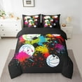 thumbnail image 2 of jejeloiu Volleyball Bedding Comforter Set,7pcs,Sports Theme Queen Bedding Sets,Colorful Splash Ink Queen Sheet Sets For Boys Kids,Super Cozy Room Decoration Reversible, 2 of 7