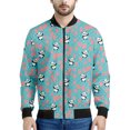 thumbnail image 3 of Chaqueta de vuelo con estampado 3D de panda de dibujos animados kawaii para hombre y mujer, estilo harajuku, hip hop, unisex, estilo callejero, 3 of 5