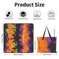 thumbnail image 2 of Colorful Tie Dye Vortex Waterproof Picnic Blanket with Foldable Zipper, Suitable for Outdoor Use, Suitable for Travel, Camping, Beaches, Parks, Grasslands, Picnic Blanket Accessories, 2 of 7