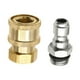 thumbnail image 2 of Conector de Lavadora de Alta Presión Boquilla de Presión Adaptador de Rosca Accesorio de Acoplamiento de Latón Instalación Fácil Adecuado para Limpiez Rosca hembra macho, 2 of 9