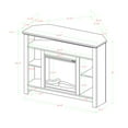 Manor Park Tall Corner Fireplace TV Stand for TVs up to 50", Black