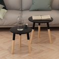 thumbnail image 5 of vidaXL Side Tables 2 pcs Gray Solid Pinewood, 5 of 12