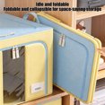 thumbnail image 6 of Clothing And Home Storage Box, Thickened Large Capacity Foldable Organizer with a Clear Window, Handle & Zipper, Moistureproof Sorting Bag for Home Clothes Quilt Travel Storage (U, 11×15×8in), 6 of 6