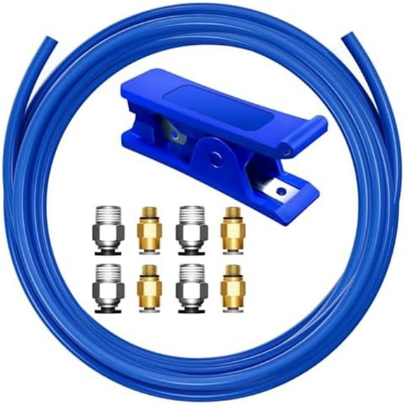 Bowden Tubing Kit, PTFEtubing for 1.75 mm Filament, with PC4-M10 and PC4-M6 Fittings, Cutter B