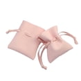 thumbnail image 1 of serony 50 Pieces Gift Bag Portable Drawstring Solid Color Candy Ring Jewelry Cellphone Storage Pouch Pocket Organizer Pink, 1 of 9