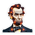 thumbnail image 3 of Yatrandify Waterproof Stickers Vinyl Abraham Lincoln Stickers Colorful Decorative Stickers for Notebooks Suitcases Instruments, 3 of 8