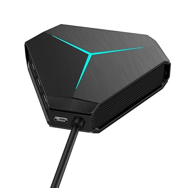 Expansor de interfaz de concentrador de extensión Abs divisor de concentrador USB negro