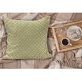 thumbnail image 2 of Retro Fluffy Throw Pillow Cushion Cover, Vintage Style Nostalgic Diamond Line Pattern Symmetrical Geometric Tile Design, Decorative Square Pillow Case, 28" x 28", Yellow and Cream, by Ambesonne, 2 of 5