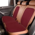 thumbnail image 2 of Unique Bargains Ensemble de Housses de Siège de Voiture Universelles Protecteur Tapis de Siège Arrière Fibre de Lin Rouge, 2 of 9