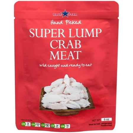 Blue Star Super Lump Crab Meat - 6 oz (Best Jumbo Lump Crab Meat)