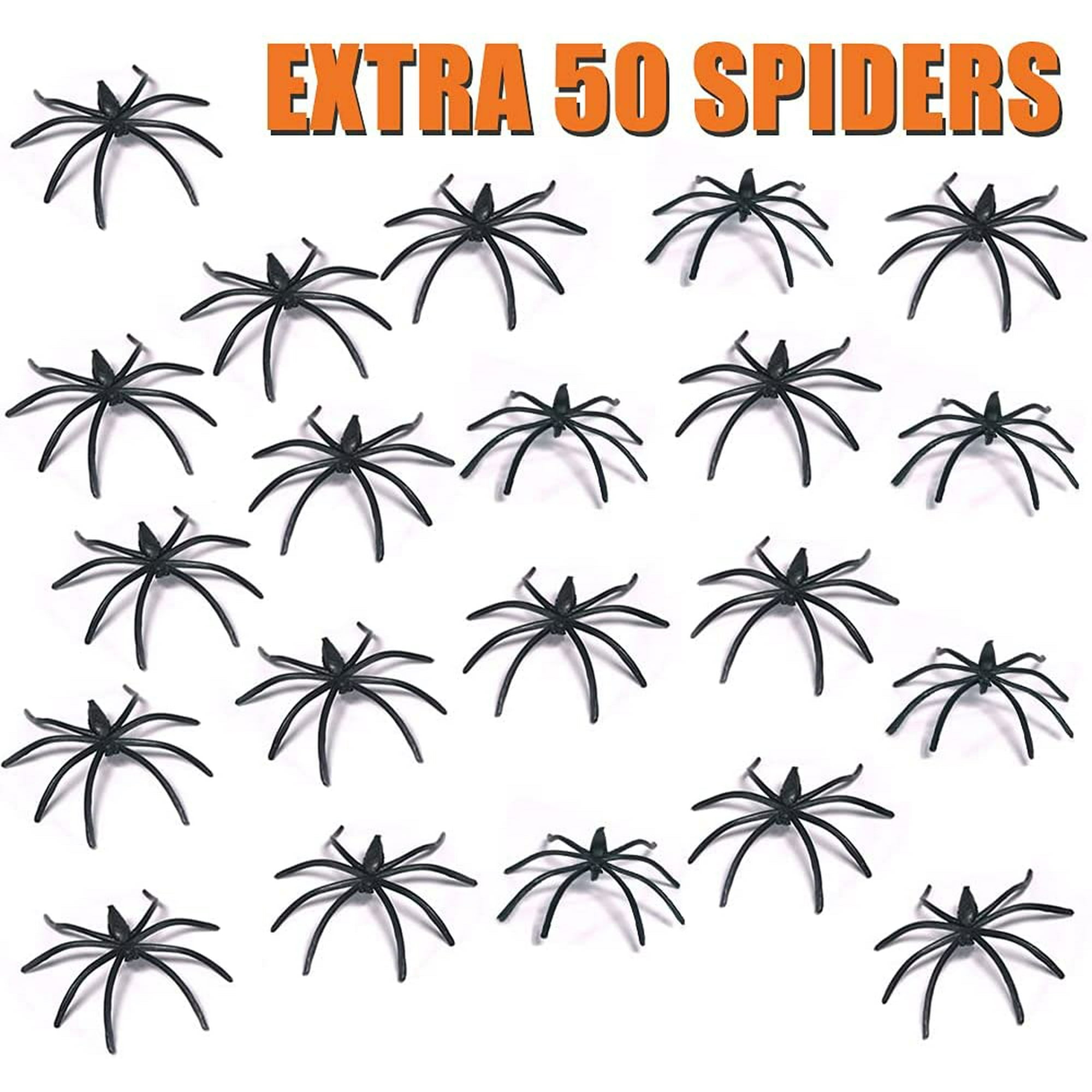 Toile D'araignée Noire Avec Araignées Halloween 100g : Deguise-toi, Achat De Decoration / Animation