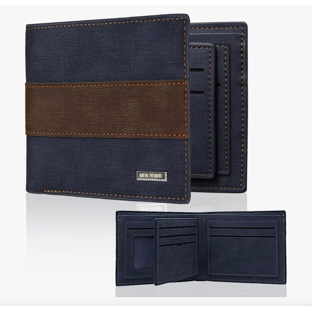 Cartera Billetera De Cuero Con Múltiples Tarjetas Para Hombre