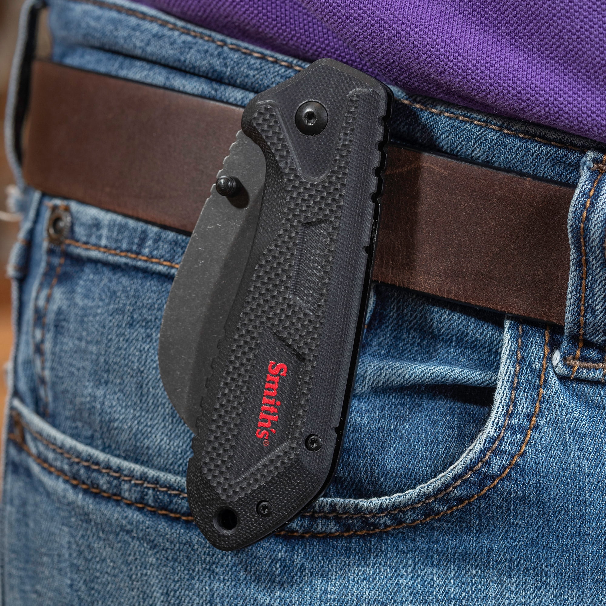 SMITH'S EDGEWORK-SITE 51240 HAWK BILL FOLDING KNIFE BLACK