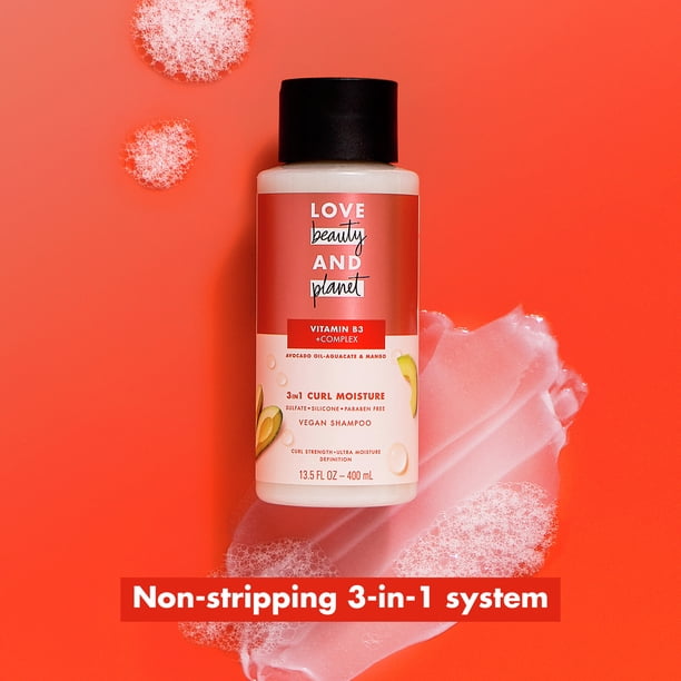 Love Beauty and Planet 3-in-1 Curl Moisture Shampoo with Avocado