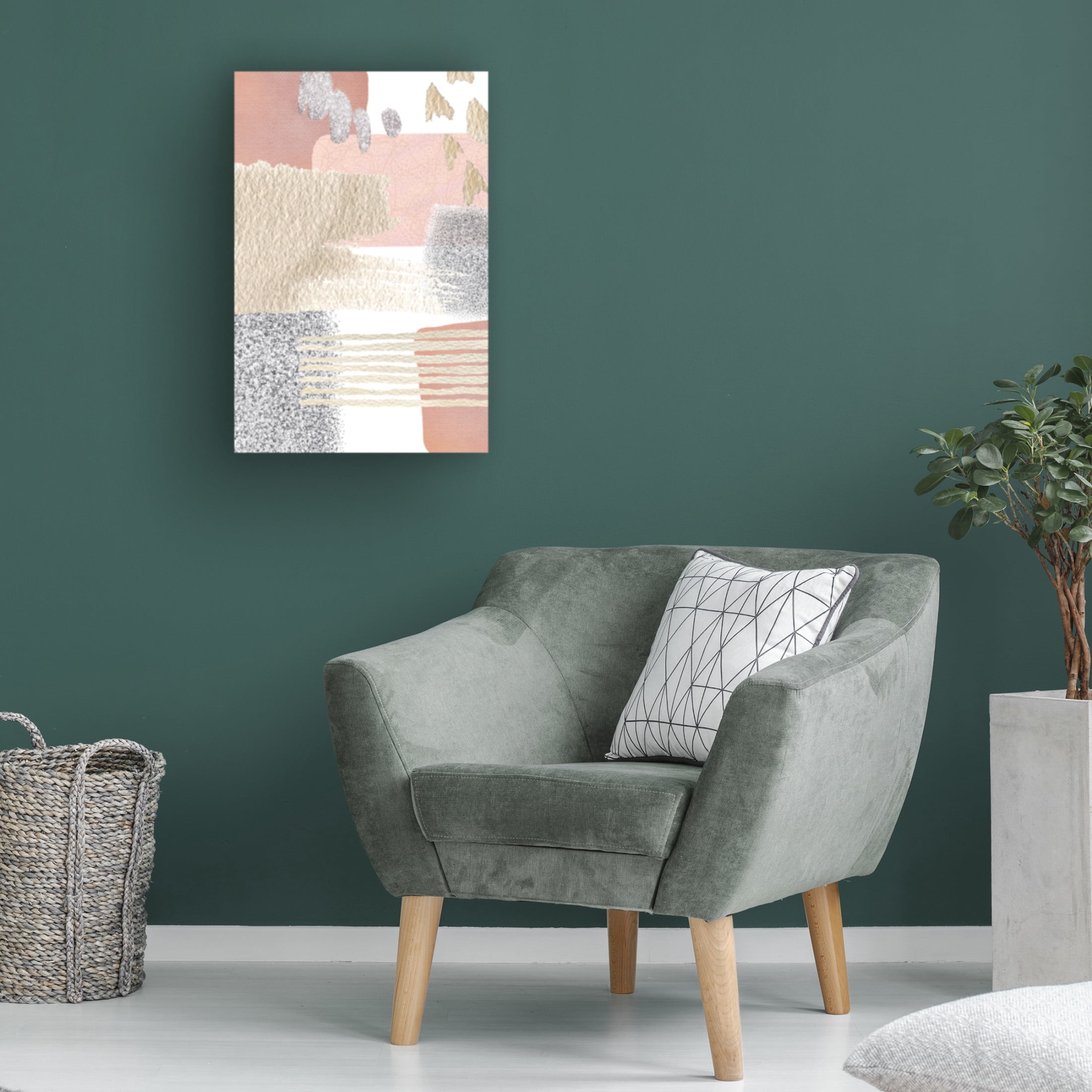 Trademark Fine Art Sally Ann Moss Delicate Pink 3 Canvas Wall Art