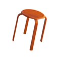 thumbnail image 2 of Luzkey Solid Wood Round Stool Lightweight Dining Table Stool for Dorm Kitchen Hotel Brown, 2 of 8