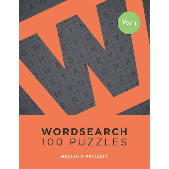 Wordsearch 100 Puzzles: Word Search Book For Adults - 100 Puzzles, (Paperback)