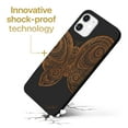 thumbnail image 3 of Case Yard Wooden Case for iPhone-11 Soft TPU Silicone cover Slim Fit Shockproof Wood Protective Phone Cover for Girls Boys Men and Women Supports Wireless Charging Butterfly Design, 3 of 7