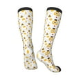 thumbnail image 5 of Lsque Bees and Flowers Printed Crew Socks Men's Women's LightWeight Thin Casual Calf Socks ,Knee High Socks,Cotton Socks, 5 of 9