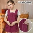 thumbnail image 5 of Anti-Radiation Maternity Clothes Baby Mom Protection Shield Dresses,Maroon,L, 5 of 6