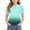 Mint Green, variant on Teylalorva Girls T-Shirt with Puff Short Sleeve, Gradient Prints Casual Summer Crewneck Kids Fashion 2026 Tee Purple Size 8