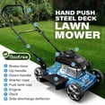 thumbnail image 6 of Datingday 20-Inch 144cc 4-Stroke Gas Push Lawn Mower, Lightweight Hand Push Mower with 7-Inch Wheels, Ideal for Small Yards Under 1/4 Acre, 6 of 6