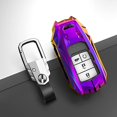 thumbnail image 5 of For Honda Key Fob Cover, for Honda Accord Civic CRV Pilot Odyssey Special Metal Full Cover with Keychain, 5 of 8